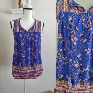 Women's Floral Tank Size S